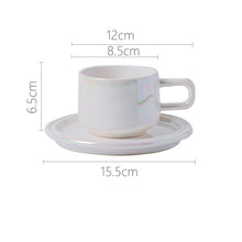 Contrast Pastel Cups and Plates (set of 2)