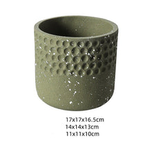Cement Hammered Spotted Planter
