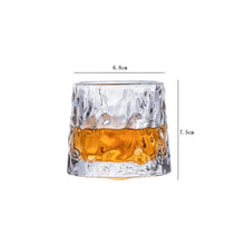 Rotating Crystal Thick Whiskey Glass | glassware - Decorfur