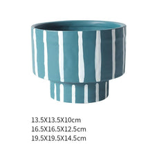 Nordic style INS high vase ceramic flowerpot indoor green planter green radish cactus potted plants with holes. | - Decorfur