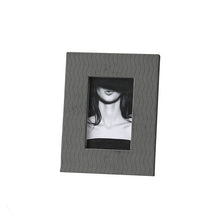 Herringbone leather textured photo frames