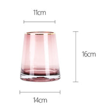 Penh Golden Rim Glass Vase