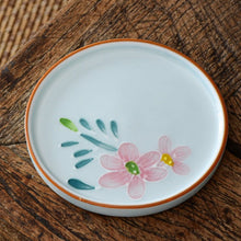 Hand Painted White Coaster
