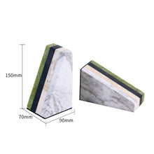 Four-Color Mosaic Marble Bookend
