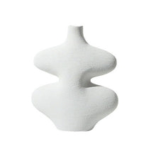 Wavy Black and White Vase