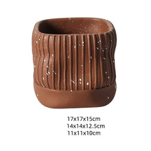 White Paint Spot Cement Planter