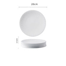 Double Plate Thick White Tableware