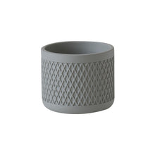 Diamond Pattern Cement Flower Pot