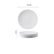 Double Plate Thick White Tableware