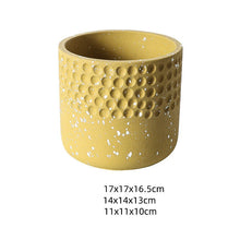 Cement Hammered Spotted Planter