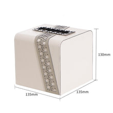 Leather Geometric Design Tissue Boxes