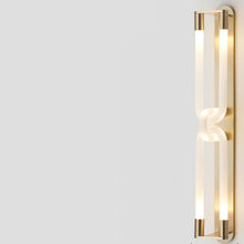 Glass Knot Long Wall Light