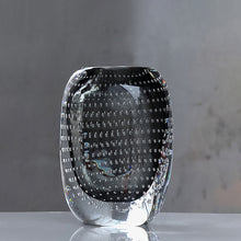 Honeycomb Transparent Thick Bottom Glass Vase | - Decorfur