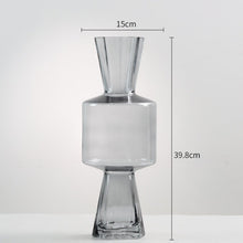 Transparent Candy Shaped Glass Vase