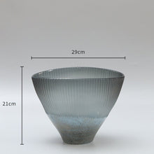 Black Gray Horn Glass vase