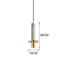 Terrazo Marble and Gold Pendant Lights