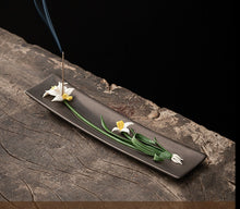 Hand-Made Ceramic Lotus Incense Burner