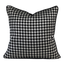 Orange Black Golden Line Pillow Cover
