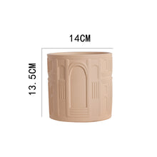 European style arched succulent planter