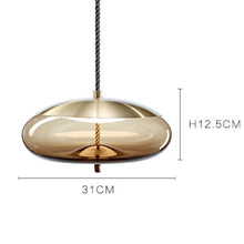 Glass Rope Spherical Pendant Light