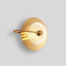 Green Golden Disk Wall Light