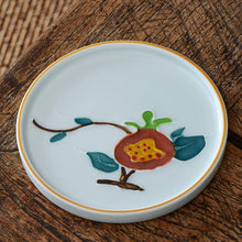 Hand Painted White Coaster