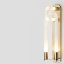 Glass Knot Long Wall Light