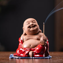 Red Robe Maitreyi Buddha Incense Holder