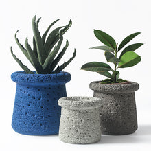 Lunar Texture Cement Planter