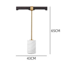 Simple decorative desk lamp designer luxury leather marble desk lamp personality study children's bedroom bedside lamp. | - Decorfur