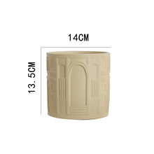 European style arched succulent planter