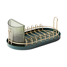 Light Luxury Green Draining Dish Rack