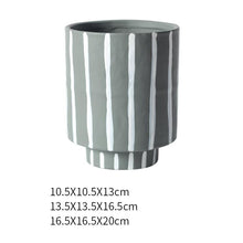 Nordic style INS high vase ceramic flowerpot indoor green planter green radish cactus potted plants with holes. | - Decorfur