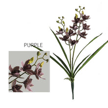 Two headed Orchid Flower Single Stick