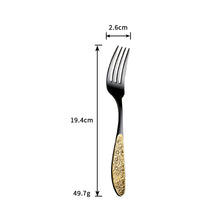Flower Embossed Retro Cutlery