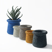 Lunar Texture Cement Planter