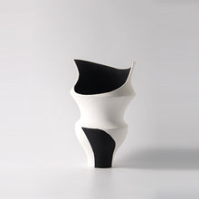 Black and White Swirl Vase