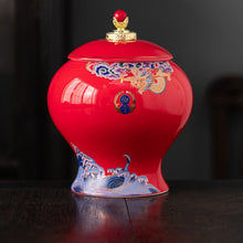 Wave and Dragon Jar
