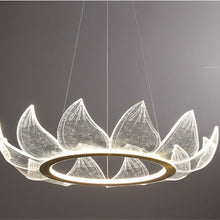 Lotus Glass Chandelier