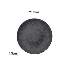 Japanese Flat Tree Bark Textured Plate