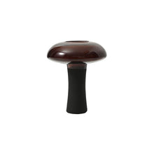 Wine Red Black Base Vase
