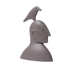 Grey Retro Abstract Human Decor
