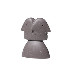 Grey Retro Abstract Human Decor