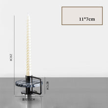 Golden Metal Marble Ring Candle Stand