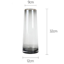 Penh Golden Rim Glass Vase