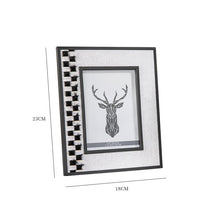 Checkered Beige and Black Photo Frame
