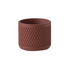 Diamond Pattern Cement Flower Pot