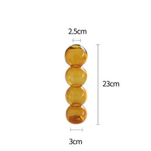 Triple Bead Glass Vase