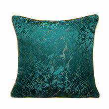 Orange Green Satin Pillow Cover (Set of 2)
