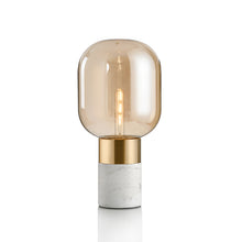 Postmodern minimalist creative designer bedroom bedside study living room dining room lamp marble glass table lamp. | - Decorfur